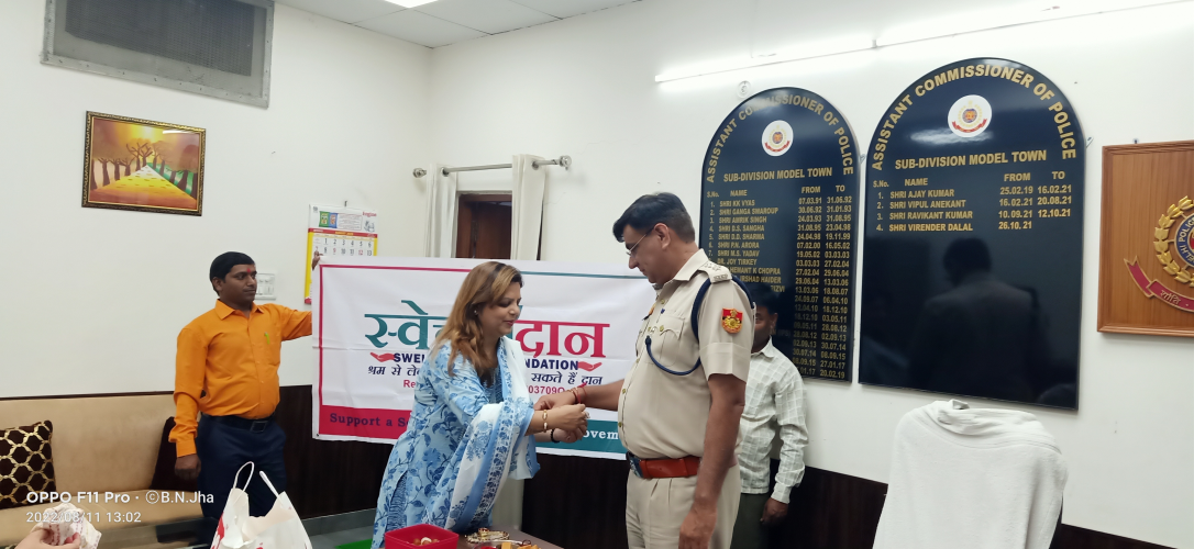 Raksha Bandhan Celebration with Delhi Police